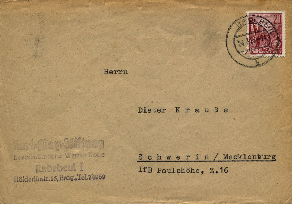 Brief Karl-May-Stiftung