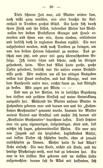 Mein Leben und Streben