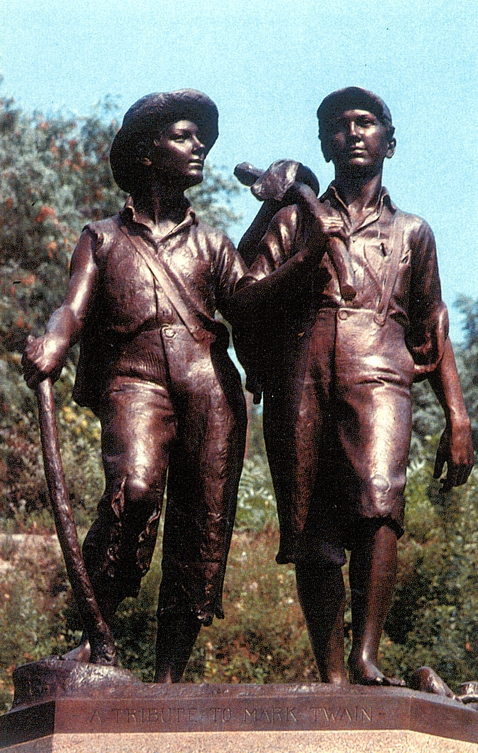 Tom and Huck Statue