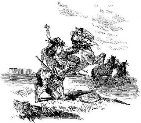 Die beiden berhmten Mnner hatten ihre Opfer und auch deren Pferde fest.